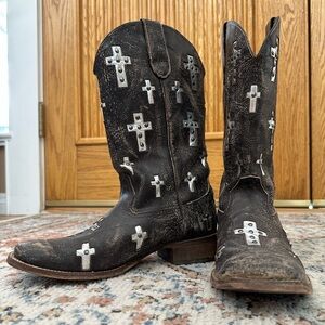 Roper Women's Black Cowboy Boots